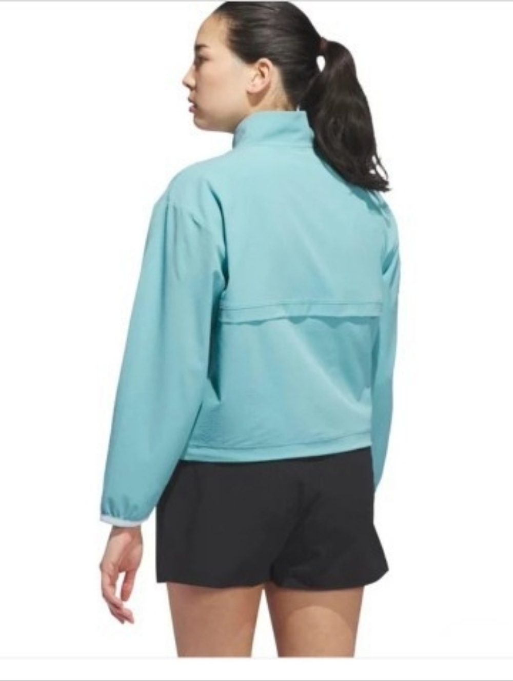 adidas Teal Half-Zip Athletic Pullover - Picture 2 of 6